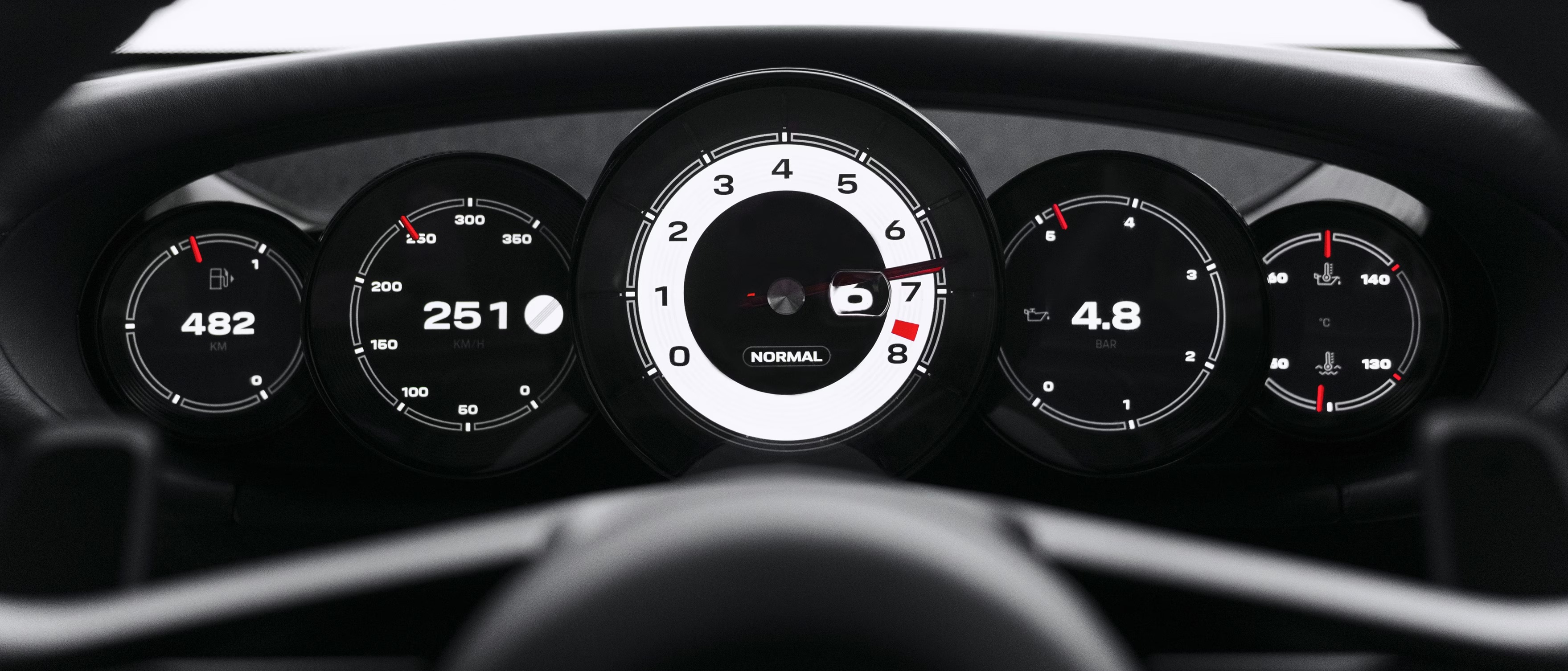 Jedes Detail folgt einer Idee. Nichts lenkt den Fahrer ab, denn alles unterstützt das pure Fahren.